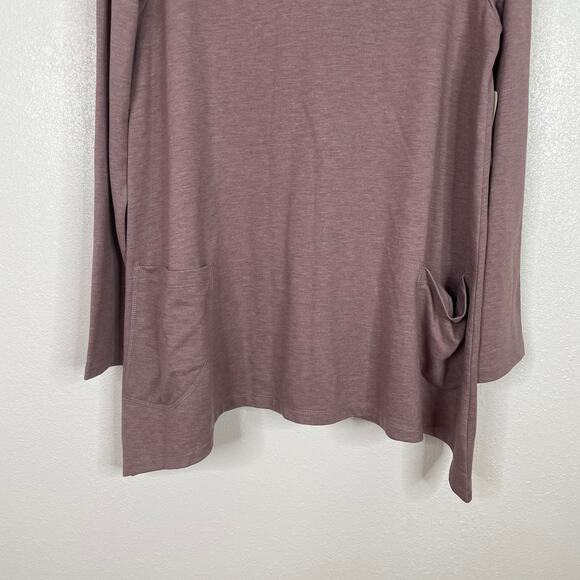 LOGO draped Hooded tunic w/ front pockets nwt M - Picture 3 of 8